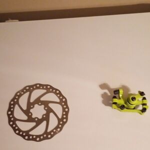 Lime Green Bicycle Disc Brake Set